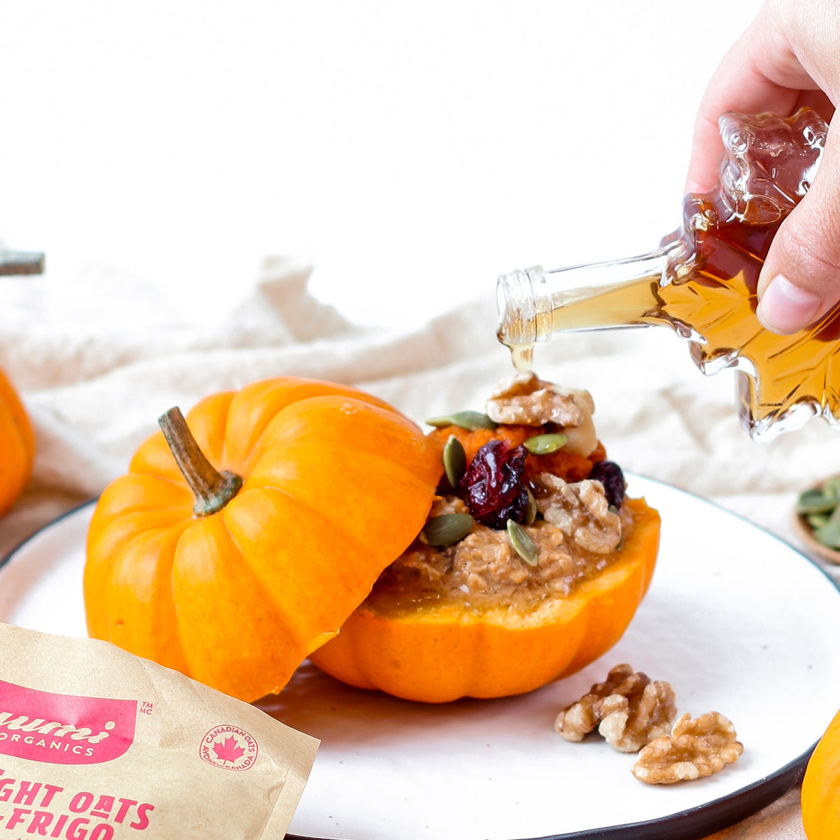 Pumpkin Spice Overnight Oats Recipe – YUMi ORGANICS