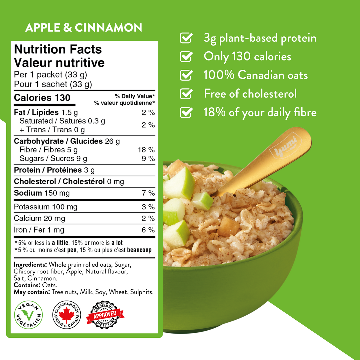 Apple Cinnamon Morning Oats
