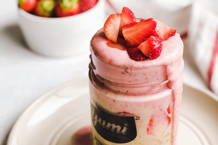 Strawberry & Cream Overnight Oats