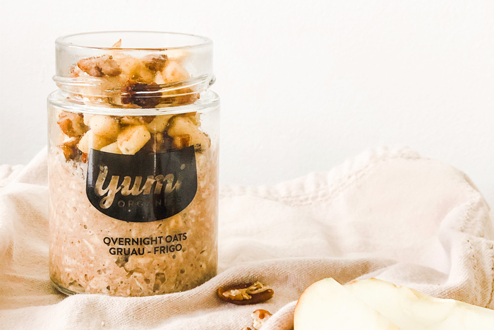 Apple Pie Overnight Oats by @larecetteparfaite