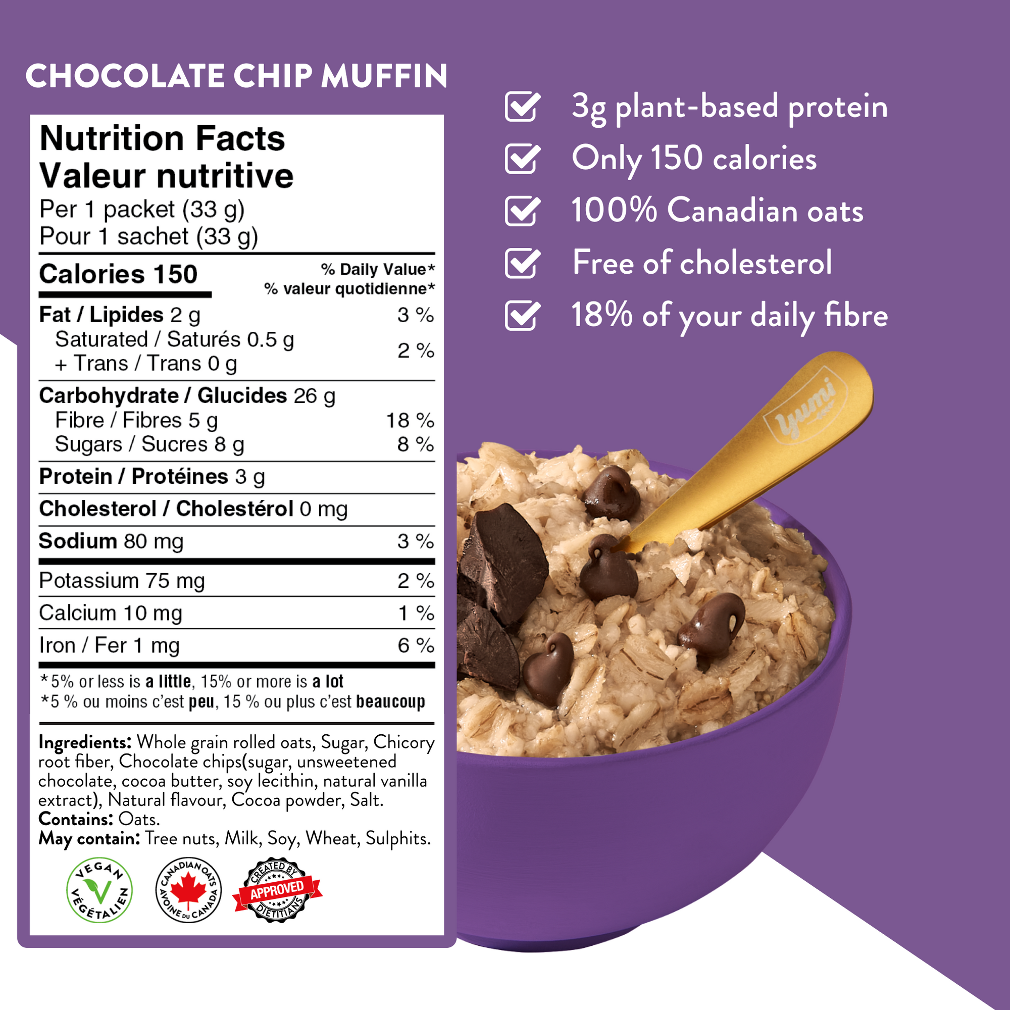 Chocolate Chip Muffin Morning Oats