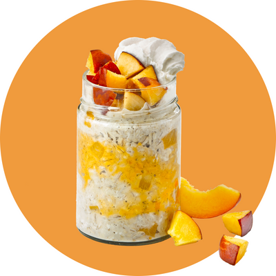 Peaches & Cream Overnight Oats