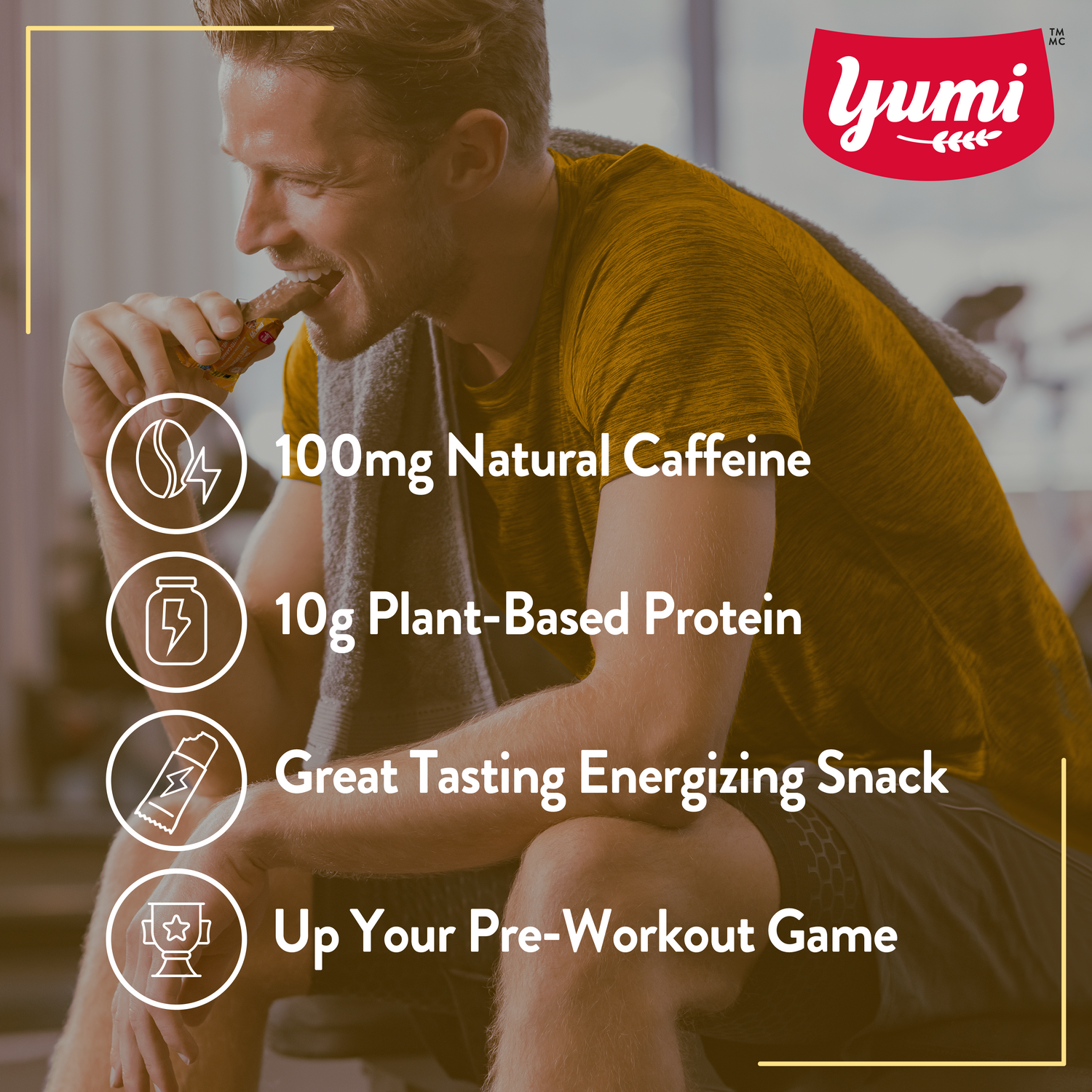 Salted Caramel Yumi Energy Caffeinated Oat Bars