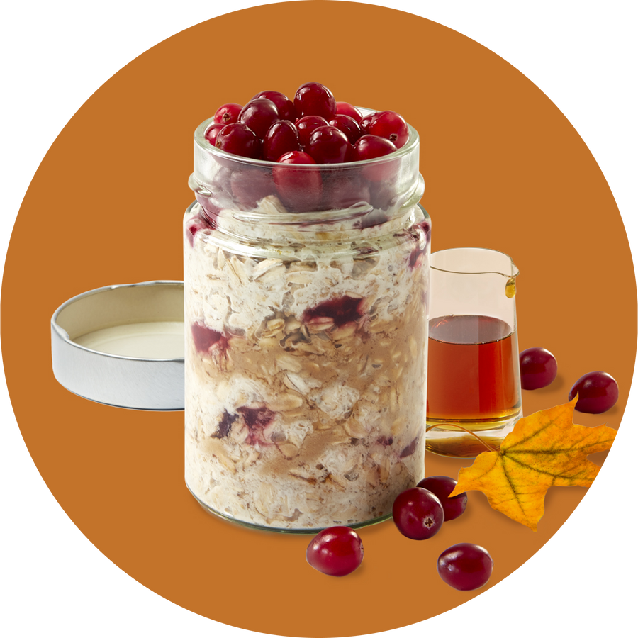 Maple Cranberry Overnight Oats