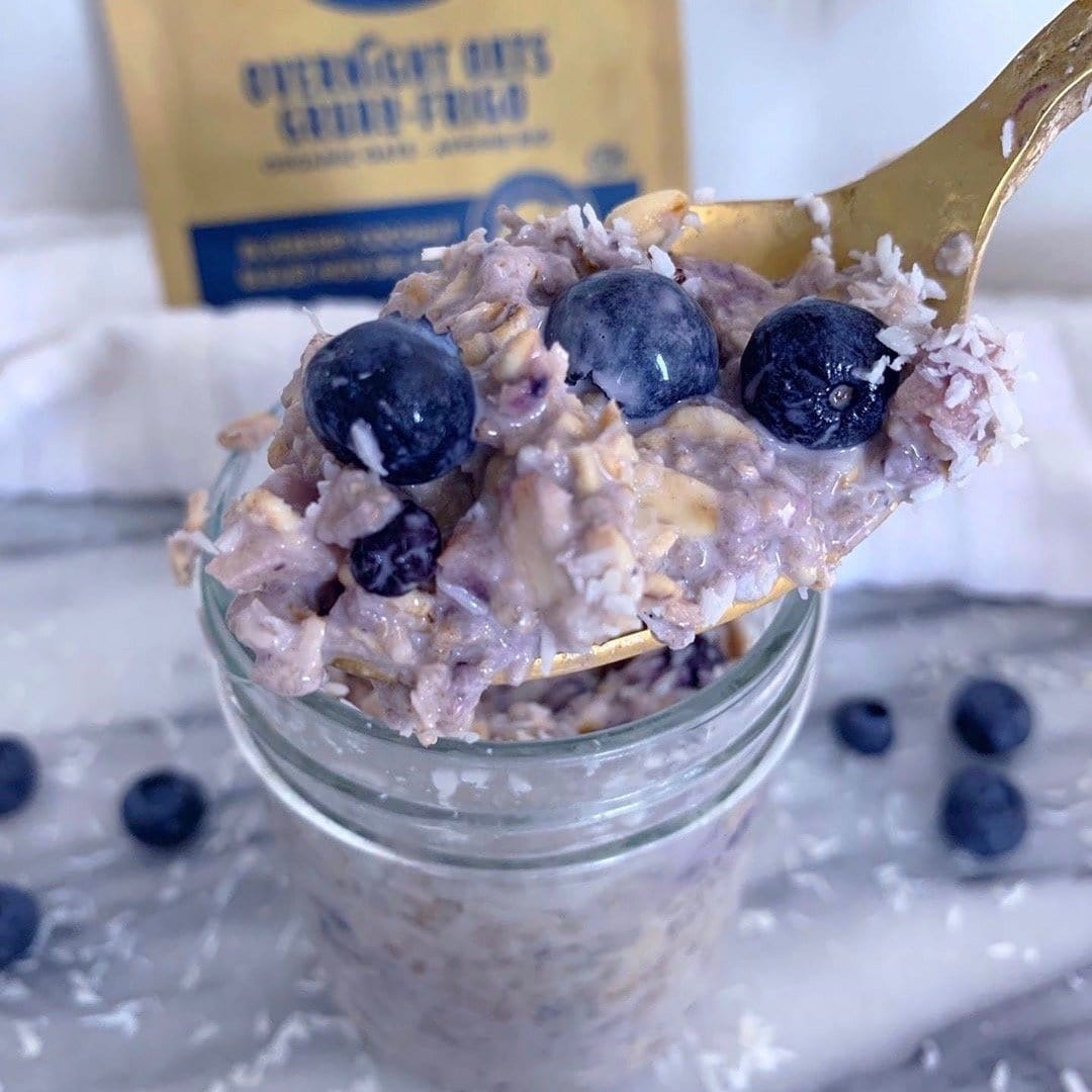 Blueberry Vanilla Overnight Oats - YUMi ORGANICS