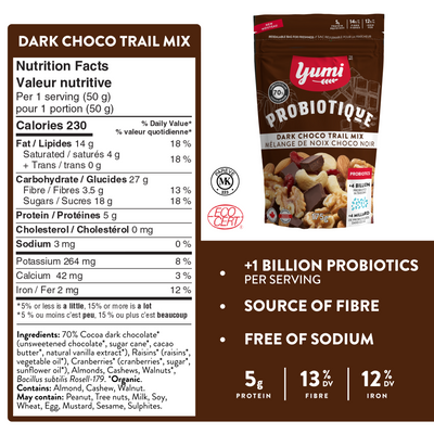 Yumi Probiotique Dark Choco Trail Mix