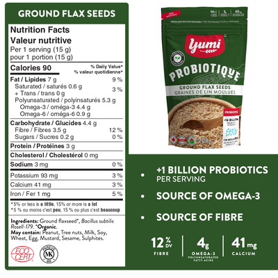 Yumi Probiotique Ground Flax Seeds