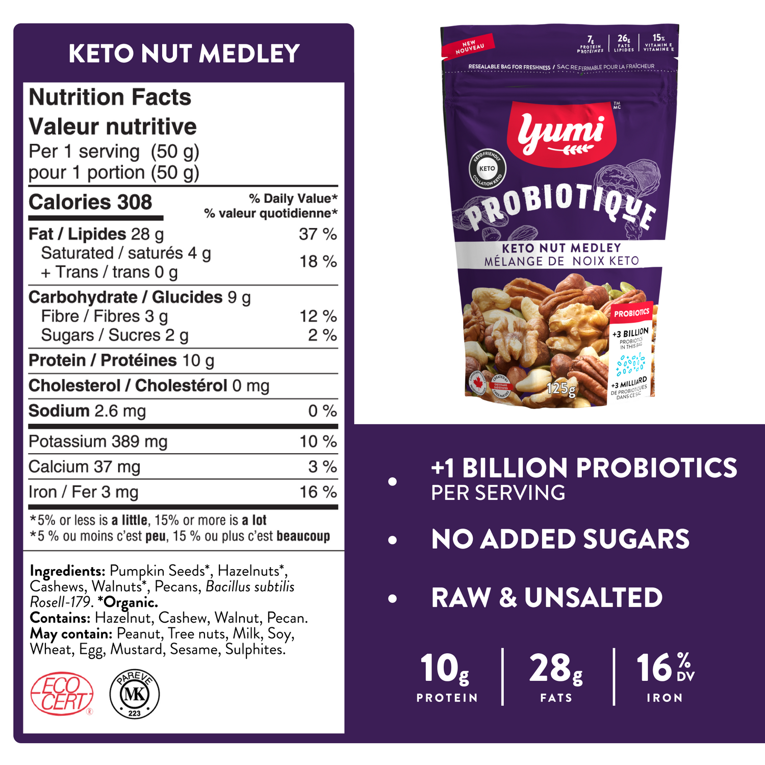Yumi Probiotique Keto Nut Medley – YUMi ORGANICS Yumi Probiotique Keto Nut Medley – YUMi ORGANICS
