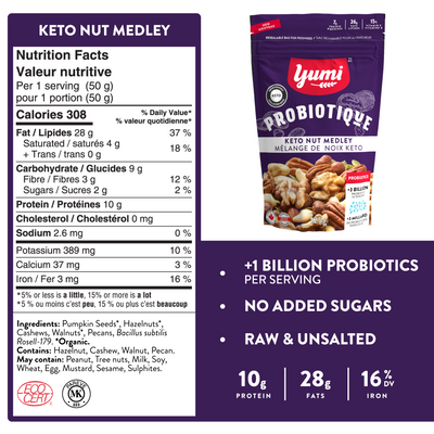 Yumi Probiotique Keto Nut Medley